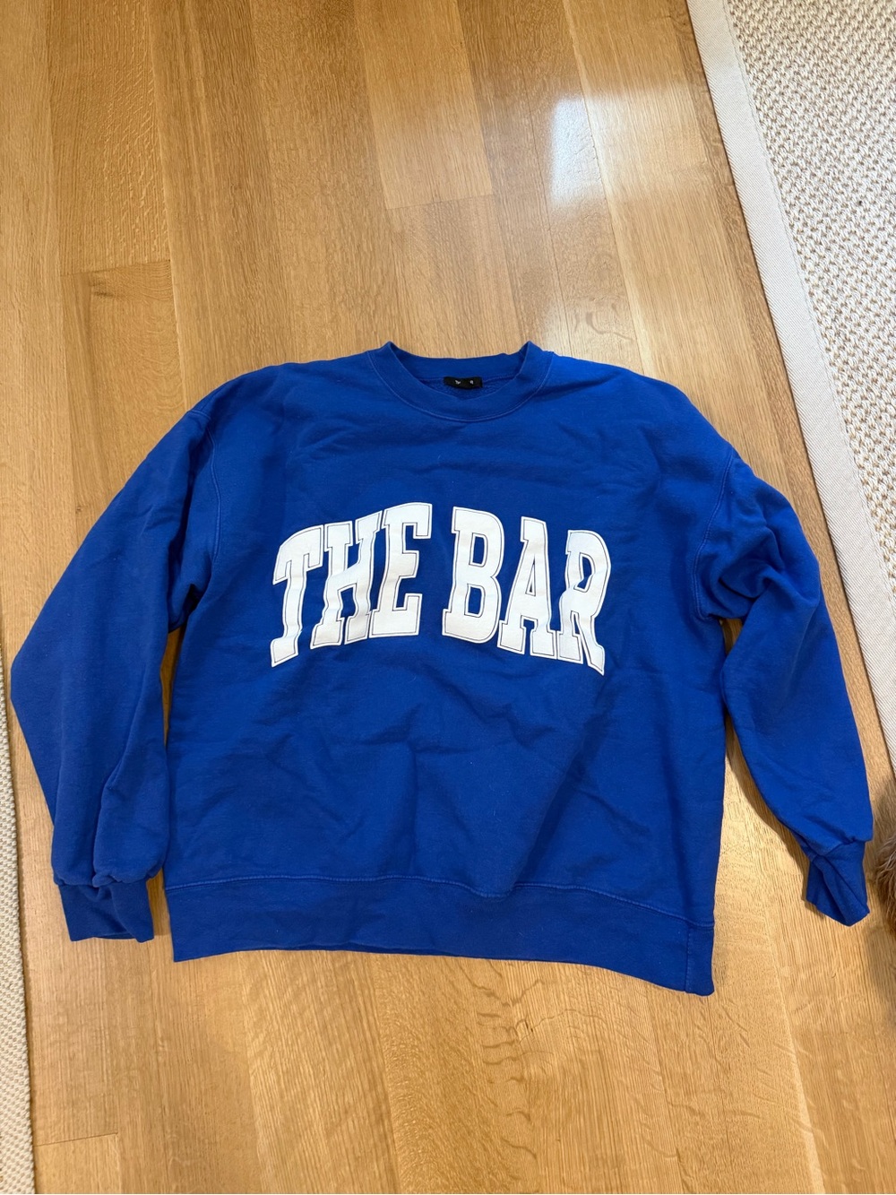 The Bar Royal Blue Crewneck Sweatshirt with White Logo